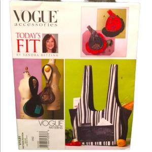 Vogue sewing pattern Market Bags NEW