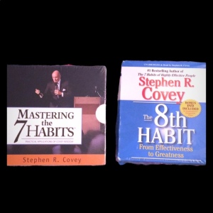 Books ON CD Audio Mastering the Habit x2 set Covey