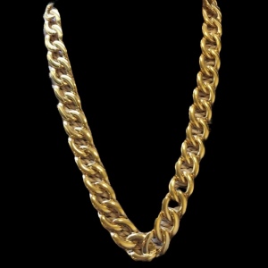 Vintage 1980s Chunky gold Napier Necklace link