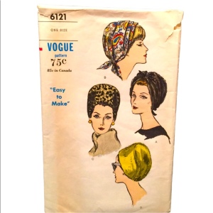 ORIG VTG Vogue Hat pattern UNCUT RARE