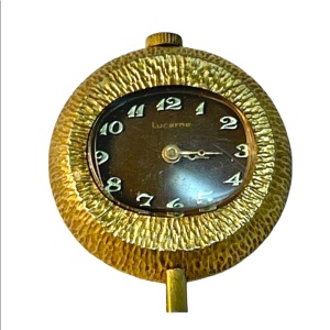 Vintage C1950s Lucerne Gold necklace pendant watch