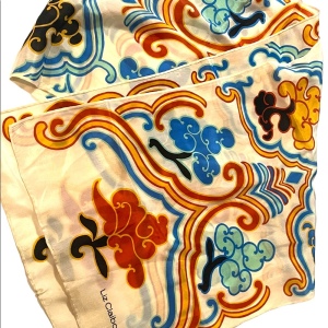 Liz Claiborne Beautiful Deco abstract colorful SILK Scarf