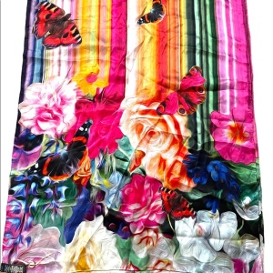 Ted Baker Large silk Floral butterfly NWT scarf