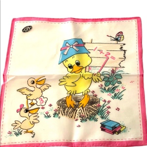 Vintage 1970s Duck cotton Hankey NWT hankerchief