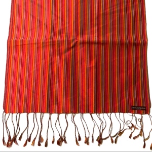 Artisans Angkor Pink stipe lovely wrap scarf