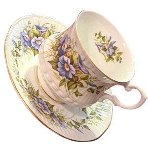 Royal Minster fine bone china England Wild flowers tea cup and saucer