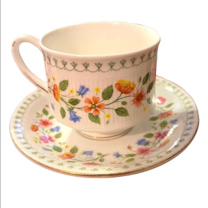 PARAGON TEA CUP AND SAUCER ROSES PATTERN "ANASTASIA