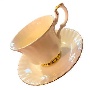 Vintage Royal Albert Affinity Gold Tea cup & saucer bone china England