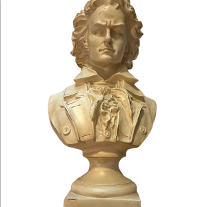 Vintage Beethoven Resin Heavy statue bust