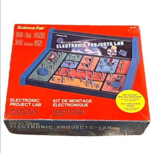 Vintage Science Fair 30 in 1 Electronic Project lab circuits Learning game