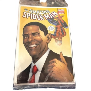 Barack Obama Spider-Man Comic Book 2nd Ed (583). NEW Bagged & Boarded Marvel