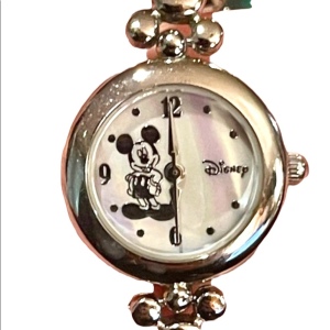 Avon Disney Silver tone finish Mickey mouse watch