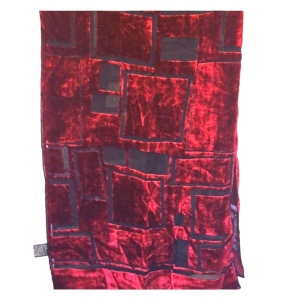 - Danier Silky Red velvety lined Scarf