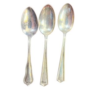 Lot of 3 Vintage Sterling silver 4.5” Spoons VG cond