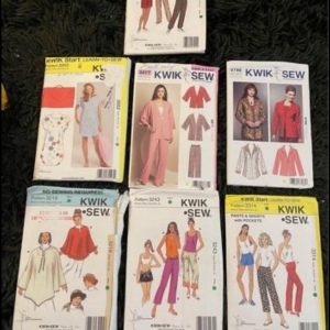 KWIK Sew Uncut sewing pattern LOT Sz Misses XS-XL