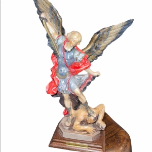 Rare A Santini Italy Archangel Michael VTG resin statue