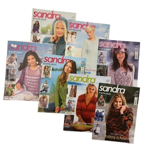 (16) LOT of 7 pcs Sandra knitting magazines