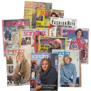 (17) Lot of 10 pcs Sandra Knitting magazines