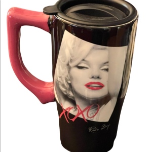 NWT Ceramic Marilyn Monroe Coffee tea travel Mug