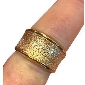 Lovely Charles Garnier 18k GP Ateeling 925 Constellation modernist ring