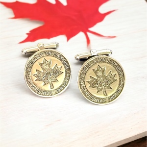 Vintage Rembrandt NIB Canadian Olympic Association Sterling silver cuff links