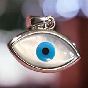 Sterling silver 925 Evil eye necklace pendant