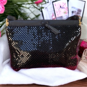 Vintage Black Metal Mesh Whiting & Davis Purse