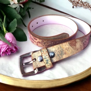 Vintage Keldon ln Distressed leather belt 36”