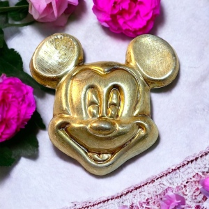 Vintage sterling Mickey Mouse brooch pendant