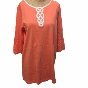 BOB Mackie LG Cotton NWT Blouse Orange