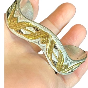 Montana Silversmiths Boundless Legacy gold & silver cuff bracelet