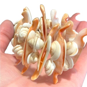 Vintage lovely handmade chunky SEA SHELL bracelet stretchy