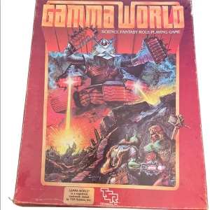 - TSR Vintage 1983 Role play Game box books science fantasy Gamma World