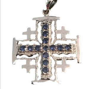 - Vintage Sterling 925 silver Crusaders cross Import Jerusalem