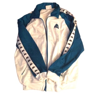 KAPPA Y LG WHITE Athletic Sport bomber Jacket track workout