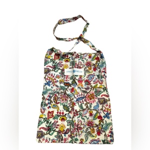 April Cornell cotton flowers shoulder shopper market bag