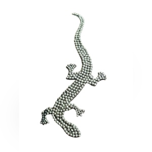 Vintage silver finish aligator lizard brooch