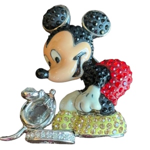 2005 SWAROVSKI - DISNEY MICKEY MOUSE CRYSTAL BROOCH