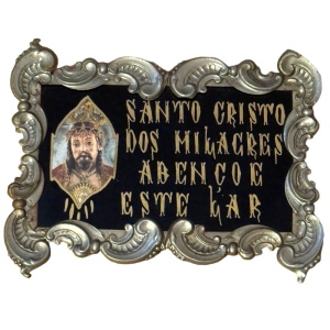 Linobela Valadares Santo Cristo Jesus religious Ornate Frame Portugual vintage