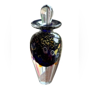 Vintage ROBERT HELD Handmade murano style UNIVERSE comstellation perfume bottle