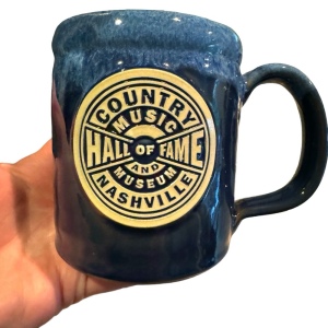 Deneen Pottery Blue Mug, 2019 Country Music Hall of Fame & Museum Nashville